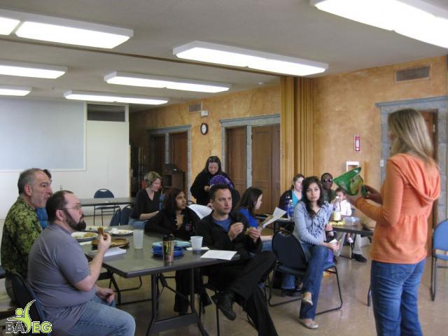 Christine giving her presentation