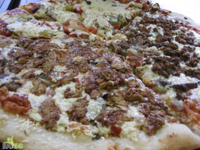 Vegan Pizza Pie using Daiya vegan cheese