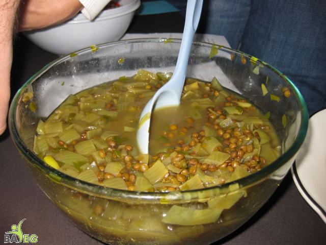 Human experiment:  french lentils + never tried before recipe for French Lentils from Turn Off the Fat Genes by Neal Barnard