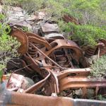 This isn't a Harry Potter flying car.  Cars actually drove up here pre-Hwy 1