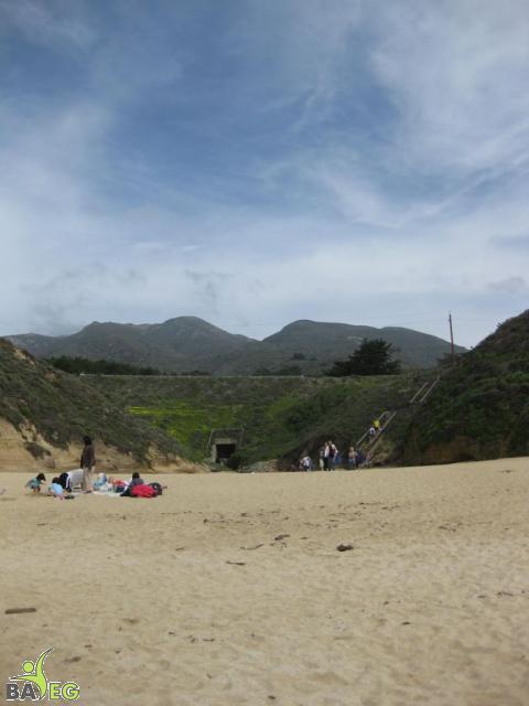 The beach part of the hike ..