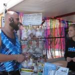 Our attractive booth display brings people over to visit