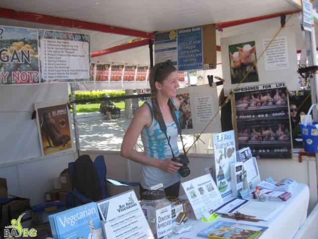 Heidi brought her camera to help us capture the spirit of our BAVeg Pride booth