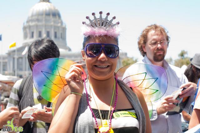 At the BAVeg Booth - SF LGBT Pride 2010