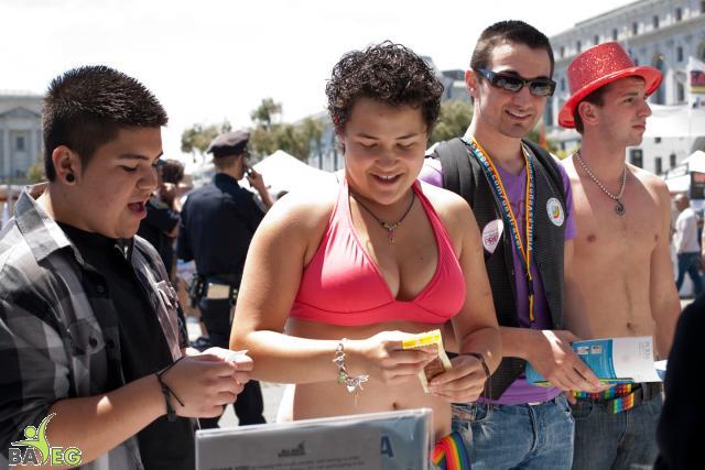 BAVeg Outreach booth - LBGT Pride 2010 