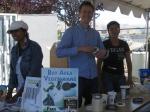 Aumatma, Christian and Jina at the BAVeg table
