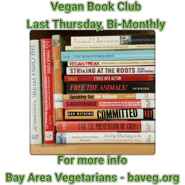 Vegan Book Club - Last Thursday of the Month - Vallejo