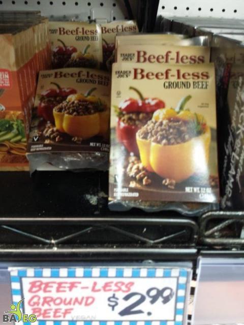 Meatless "beef" used at Trader Joe's in Fairfield