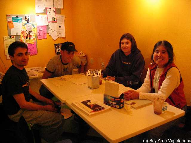 Letter Writing Party - MaggieMudd San Francisco - July 2004.  Held monthly on 3rd Thursday and 3rd Saturday.