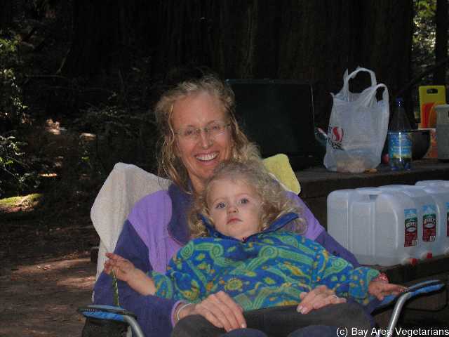 Relaxing around the campfire