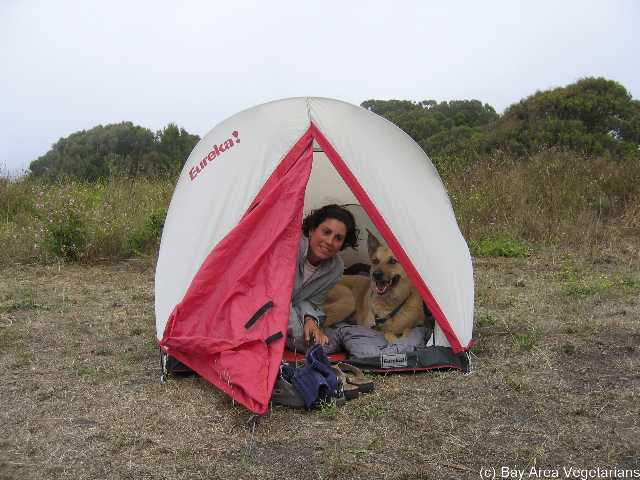 Lori and tent-mate Nami