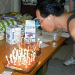 The Birthday Boy... gee, I wonder what he is wishing for??