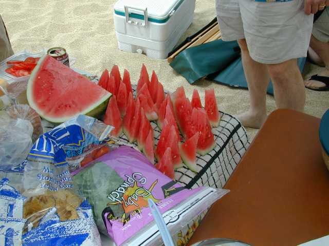 Can't be a picnic unless there's watermelon!