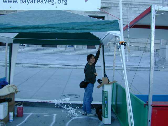 Getting ready at 6:30 a.m. on Saturday
