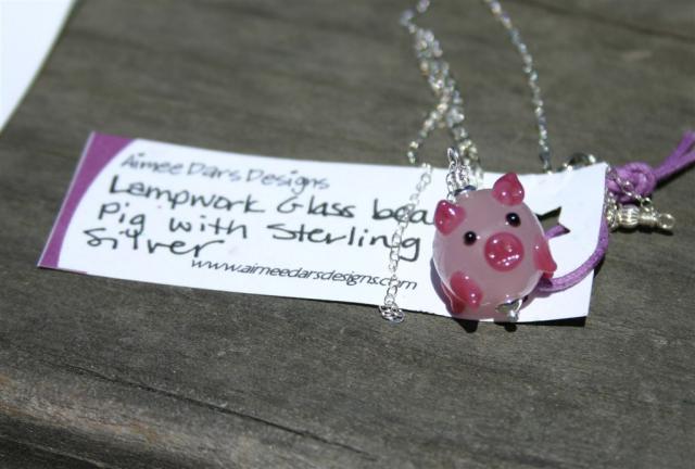 "Pig" Glass Bead