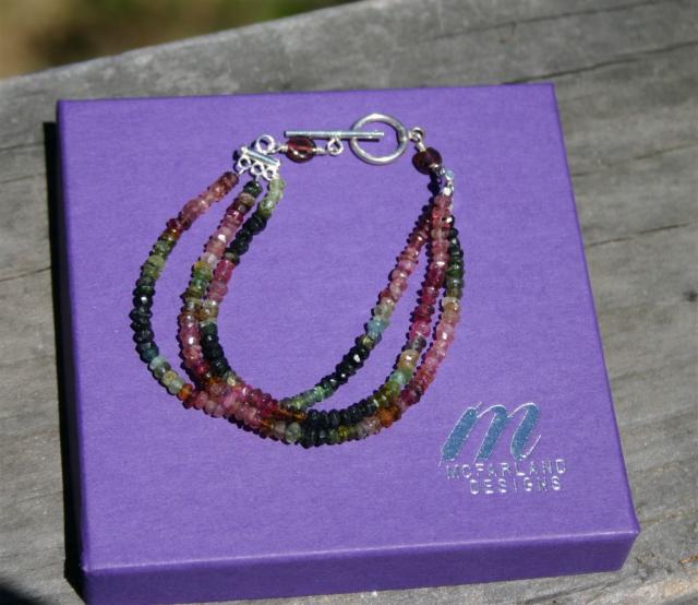 Tourmaline & Sterling Silver Bracelet