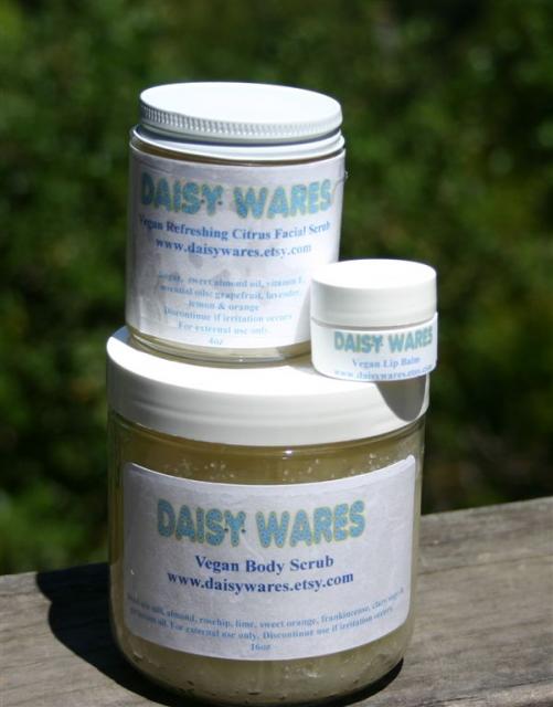 Facial Scrub, Body Scrub, Lip Balm