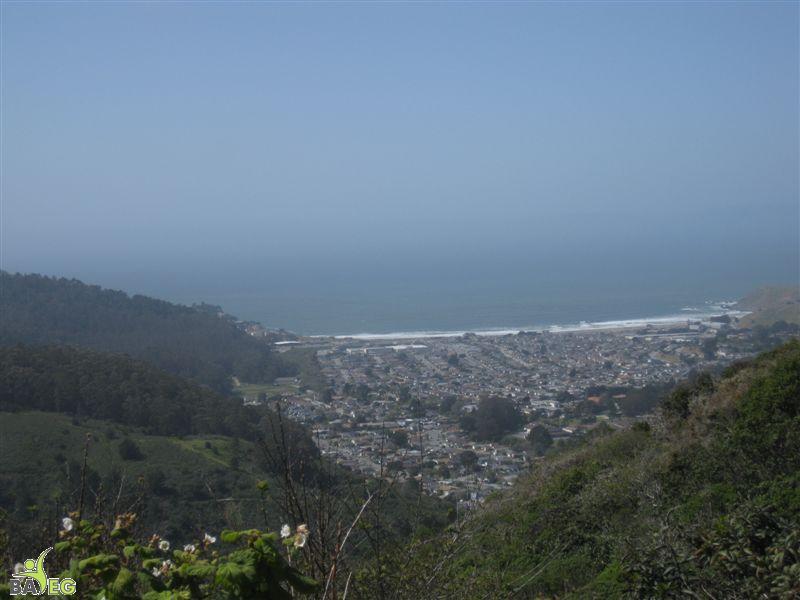 View of Pacifica and Ocean from San Pedro Valley Park, Pacifica